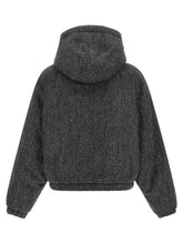 Brunello Cucinelli Shiny Zipper Pull Down Jacket Gray