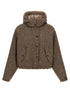 Brunello Cucinelli Donegal Tweed Down Jacket Brown