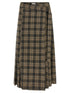 Brunello Cucinelli Tartan Skirt Brown