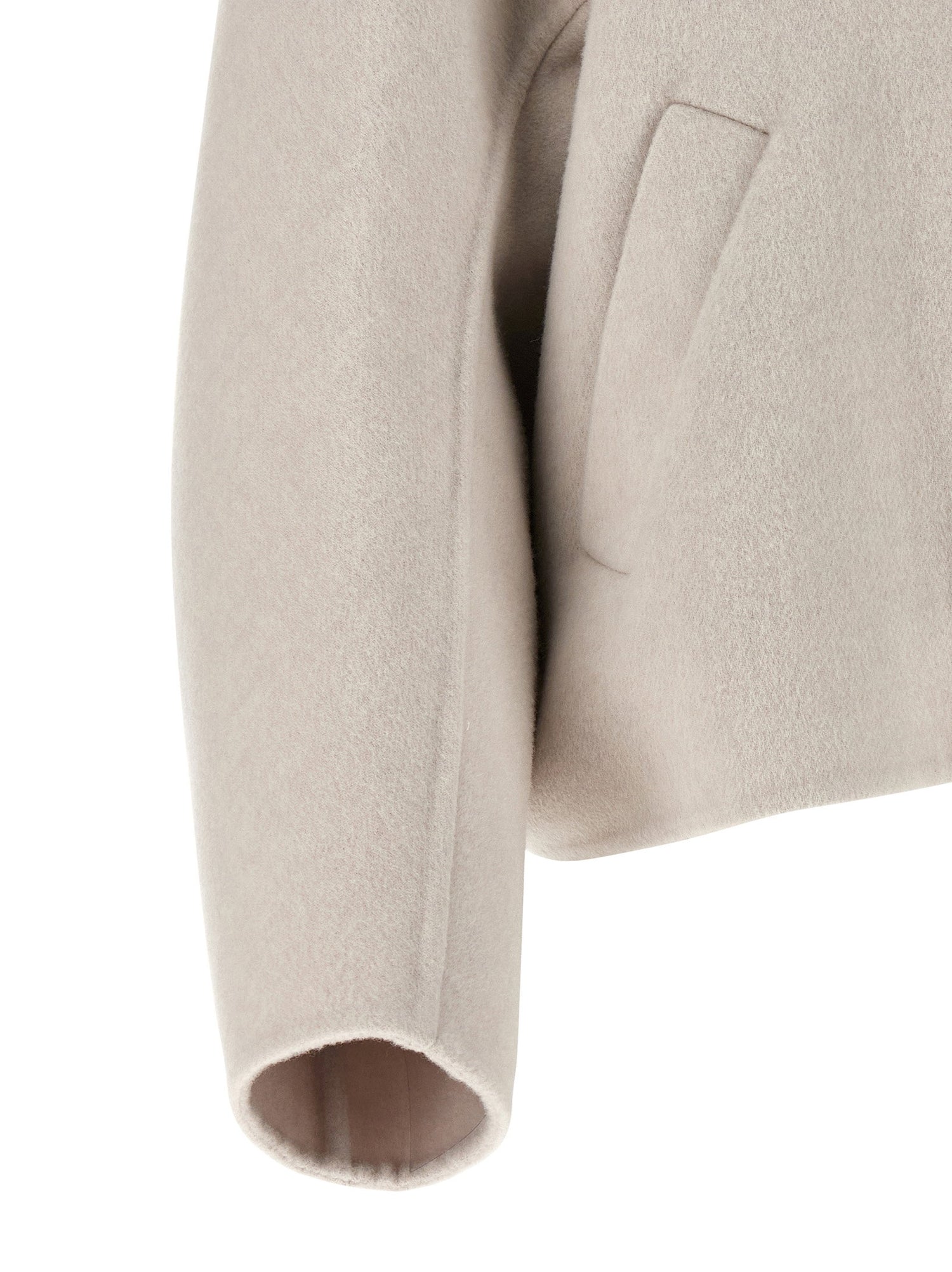 Brunello Cucinelli Cropped Coat Gray