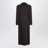 Brunello Cucinelli Double-Breasted Wool and Cashmere Coat Brown