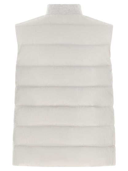 Brunello Cucinelli Heraldic Patch Vest Gray