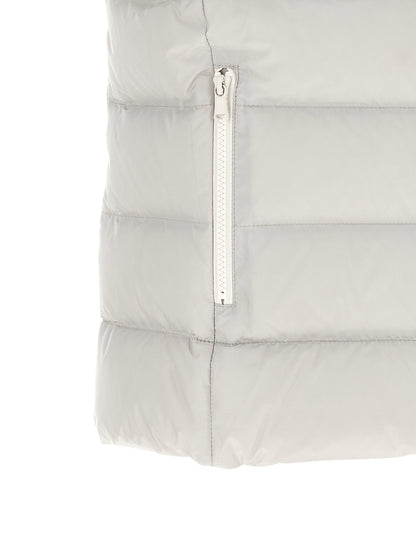 Brunello Cucinelli Heraldic Patch Vest Gray