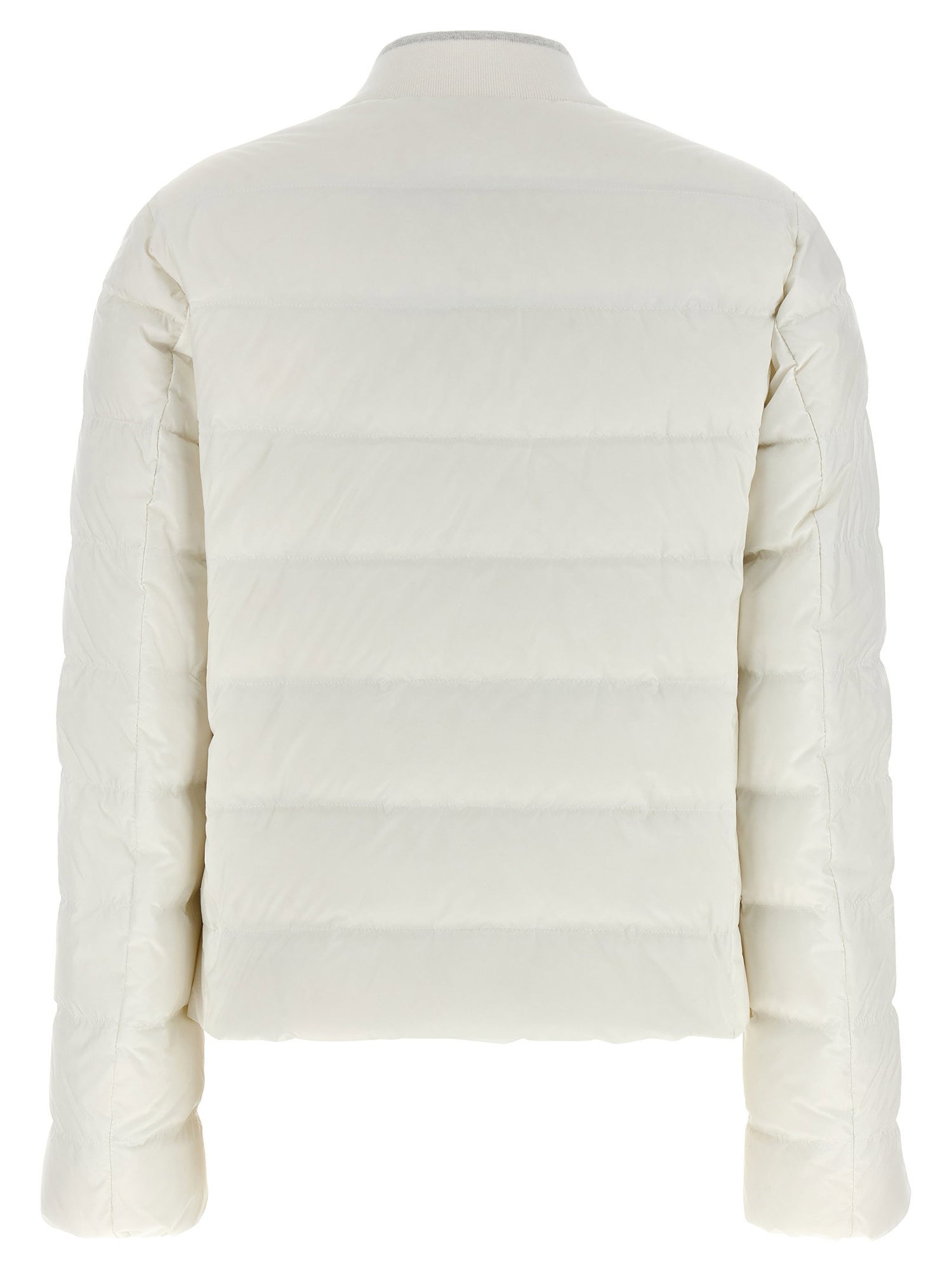 Brunello Cucinelli Heraldic Coat Of Arms Down Jacket White