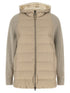 Brunello Cucinelli Shiny Zipper Pull Down Jacket Beige