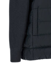Brunello Cucinelli Shiny Zipper Pull Down Jacket Blue