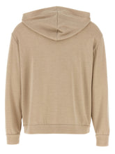 Brunello Cucinelli Precious Zipper Pull Hoodie Beige