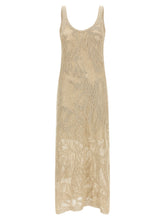 Brunello Cucinelli Crochet Dress Beige