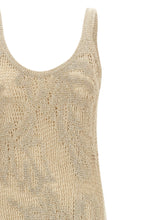 Brunello Cucinelli Crochet Dress Beige