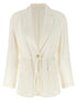 Brunello Cucinelli Silk Blazer Beige