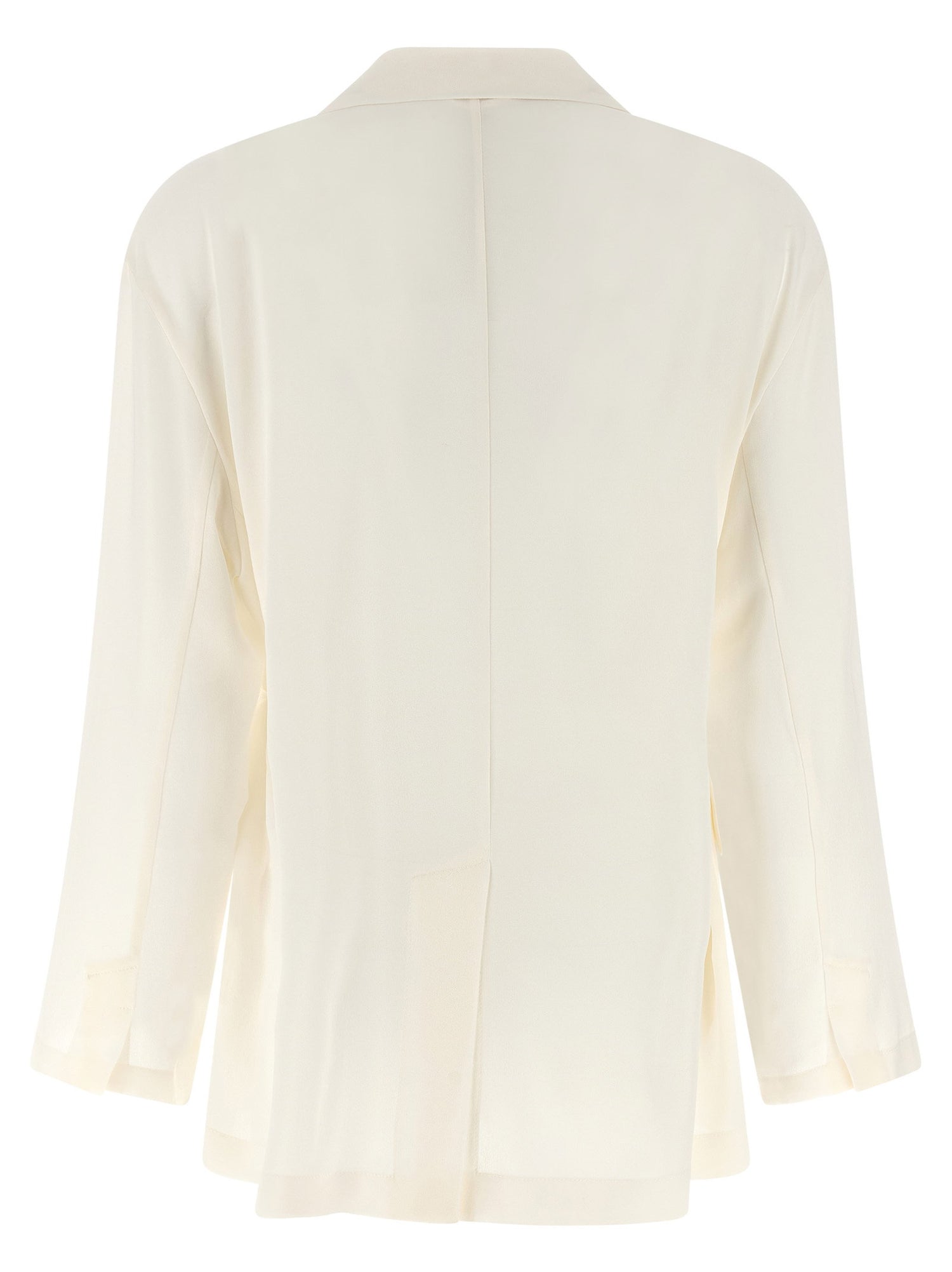 Brunello Cucinelli Silk Blazer Beige