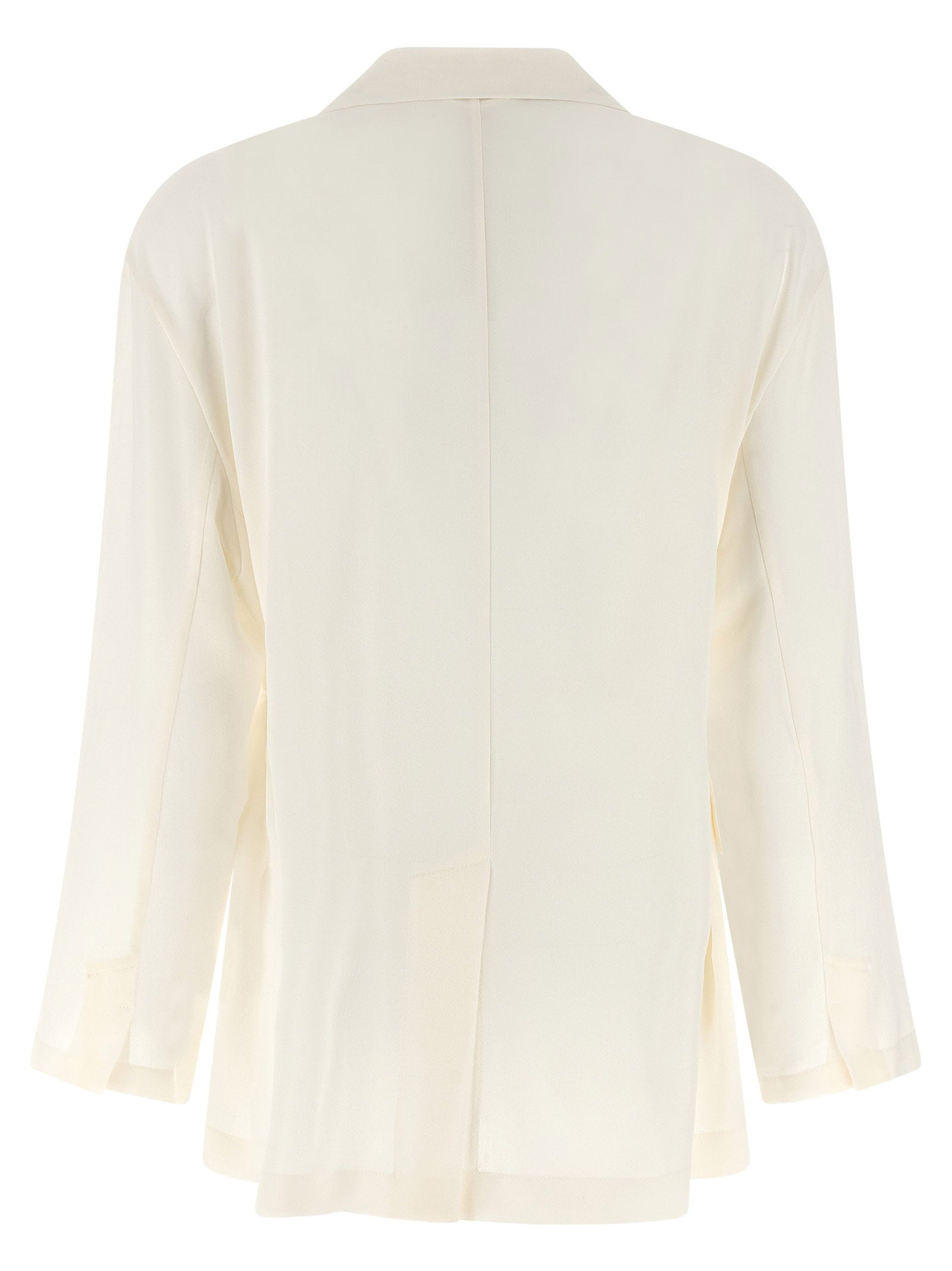 Brunello Cucinelli Silk Blazer Beige