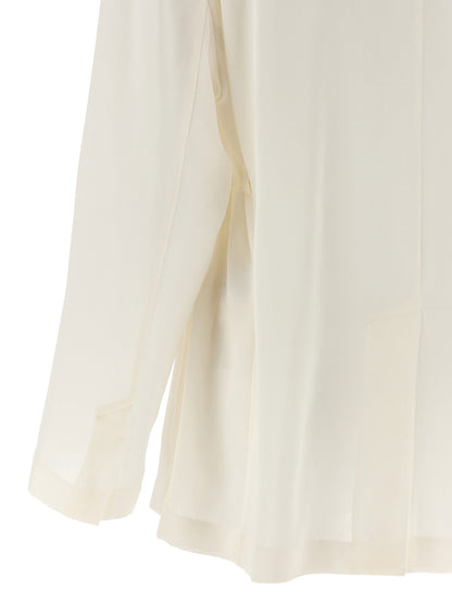 Brunello Cucinelli Silk Blazer Beige