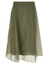 Brunello Cucinelli Circle Skirt Green