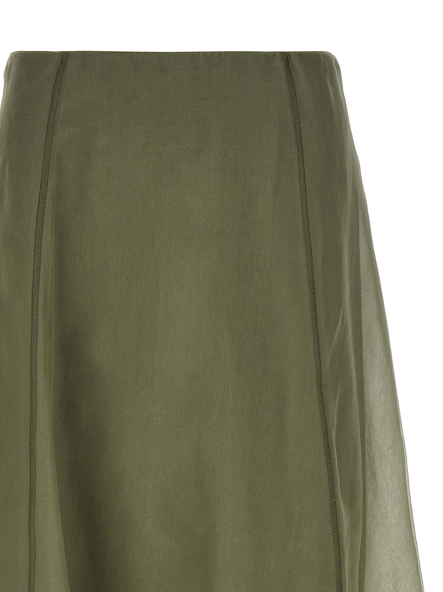 Brunello Cucinelli Circle Skirt Green