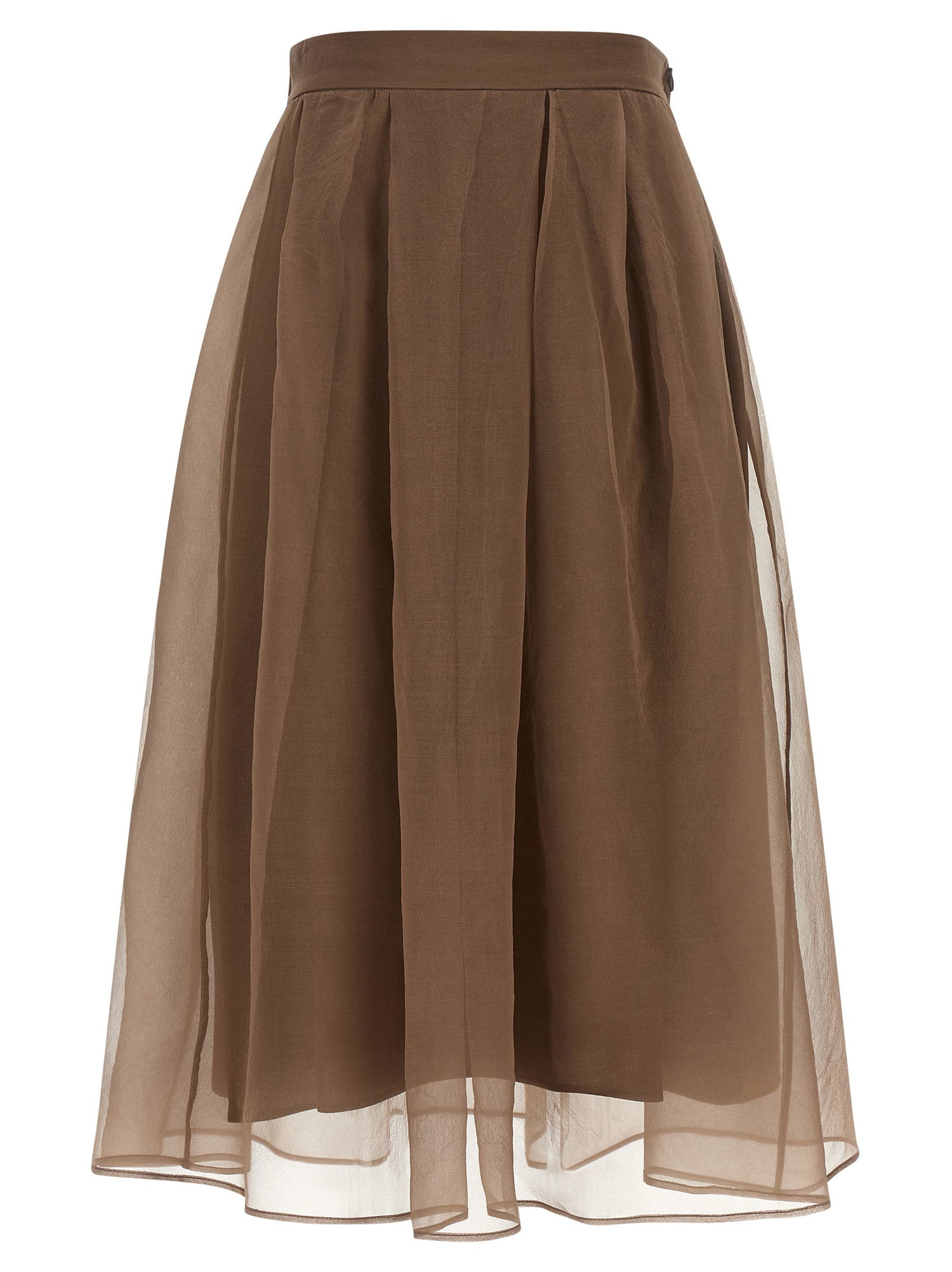 Brunello Cucinelli Circle Skirt Brown