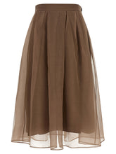 Brunello Cucinelli Circle Skirt Brown