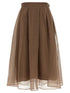Brunello Cucinelli Circle Skirt Brown