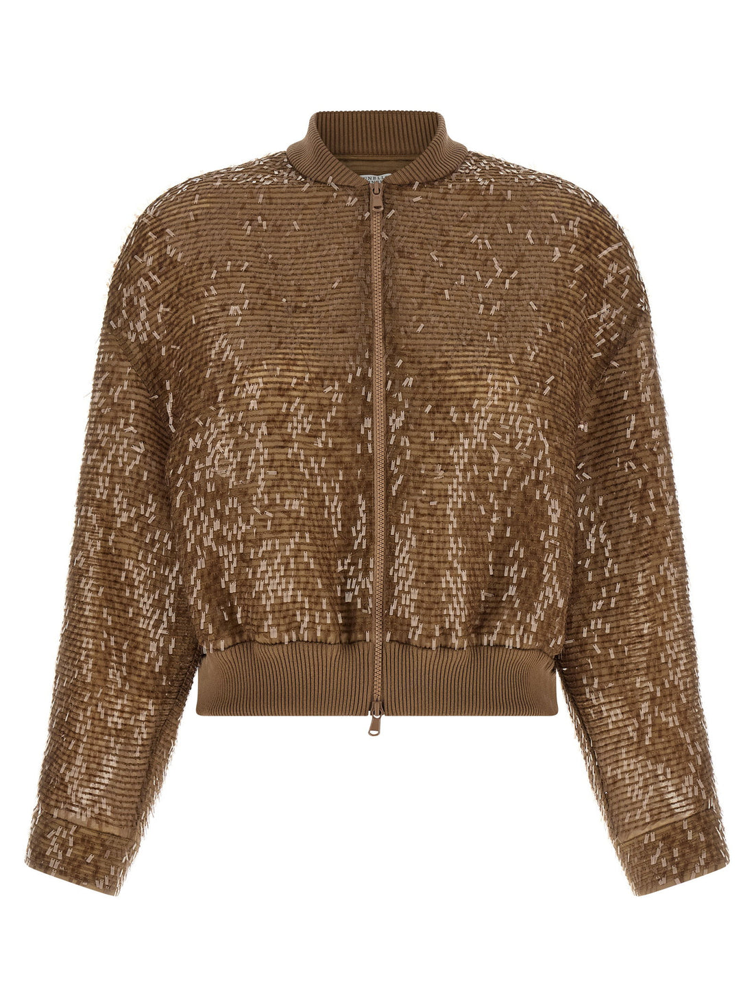 Brunello Cucinelli Zip Cardigan Brown