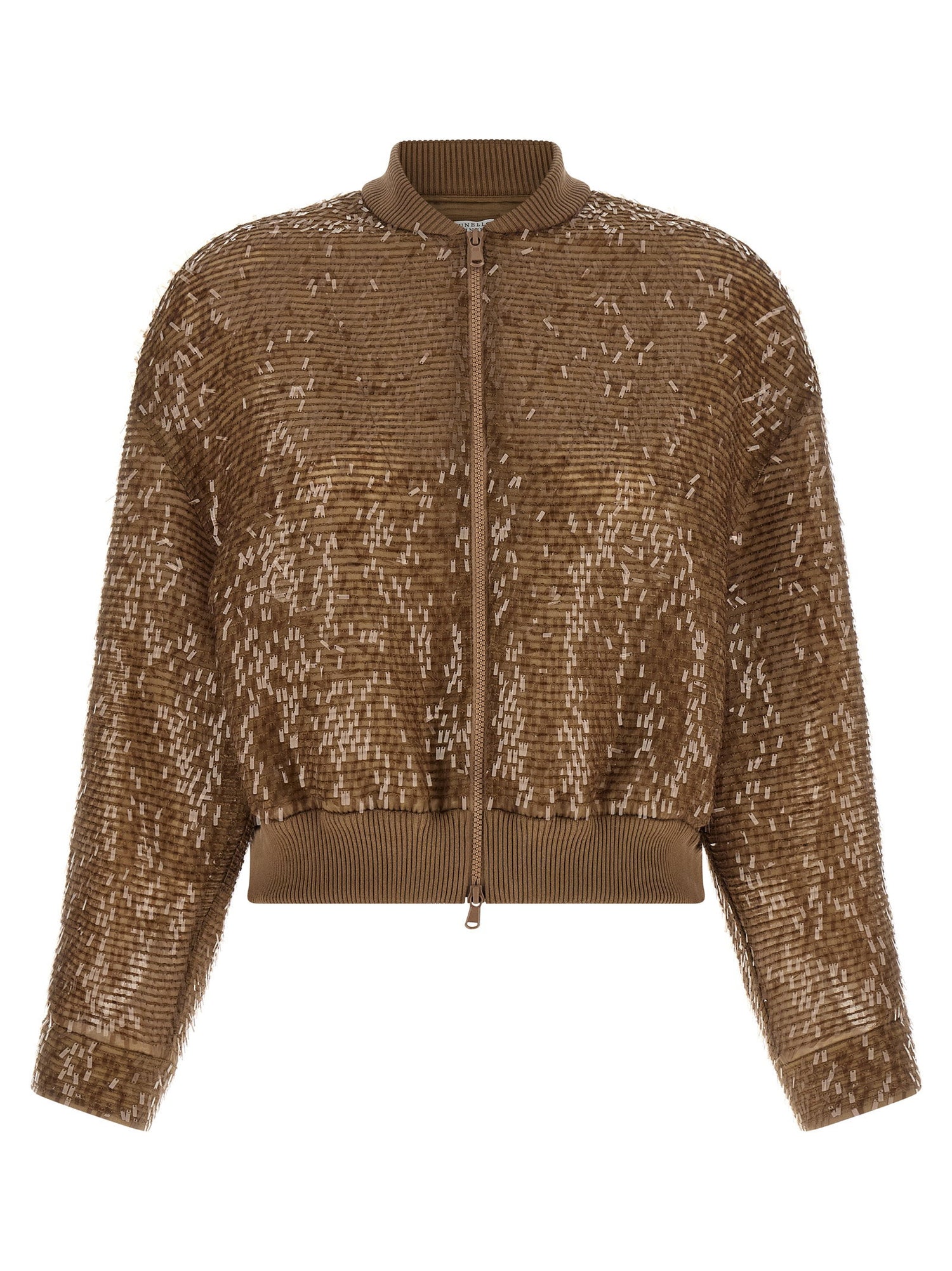 Brunello Cucinelli Zip Cardigan Brown