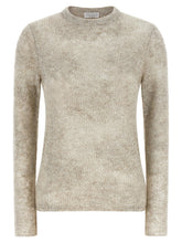 Brunello Cucinelli Flower Lace Sweater Beige
