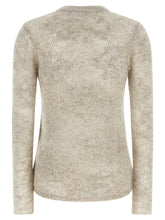 Brunello Cucinelli Flower Lace Sweater Beige