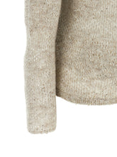 Brunello Cucinelli Flower Lace Sweater Beige