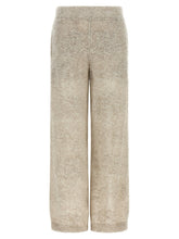 Brunello Cucinelli Dazzling Abstact Leaf Pants Beige