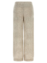 Brunello Cucinelli Dazzling Abstact Leaf Pants Beige