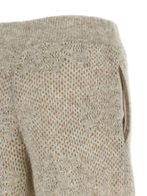 Brunello Cucinelli Dazzling Abstact Leaf Pants Beige