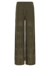 Brunello Cucinelli Track Flower Lace Pants Green