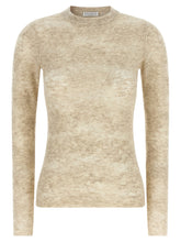 Brunello Cucinelli Flower Lace Sweater Beige