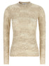 Brunello Cucinelli Flower Lace Sweater Beige
