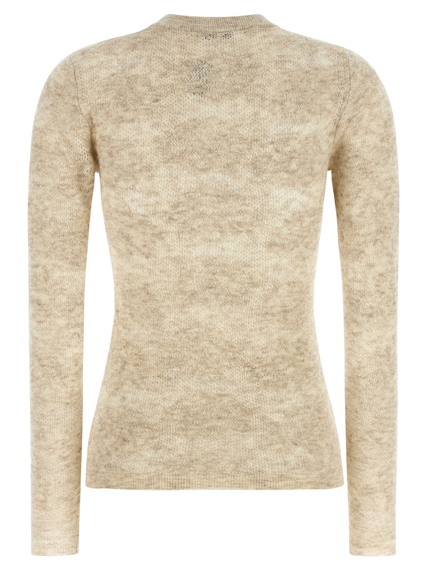 Brunello Cucinelli Flower Lace Sweater Beige