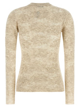 Brunello Cucinelli Flower Lace Sweater Beige