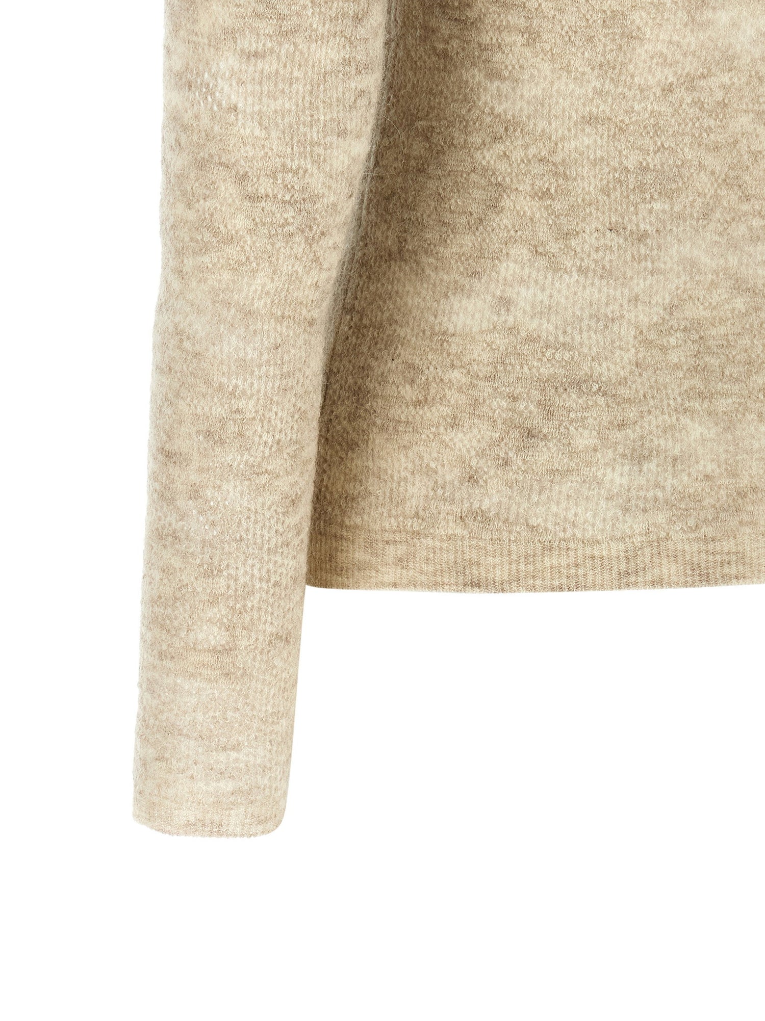 Brunello Cucinelli Flower Lace Sweater Beige