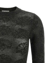 Brunello Cucinelli Flower Lace Sweater Gray