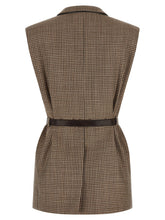 Brunello Cucinelli Belted Vest Beige