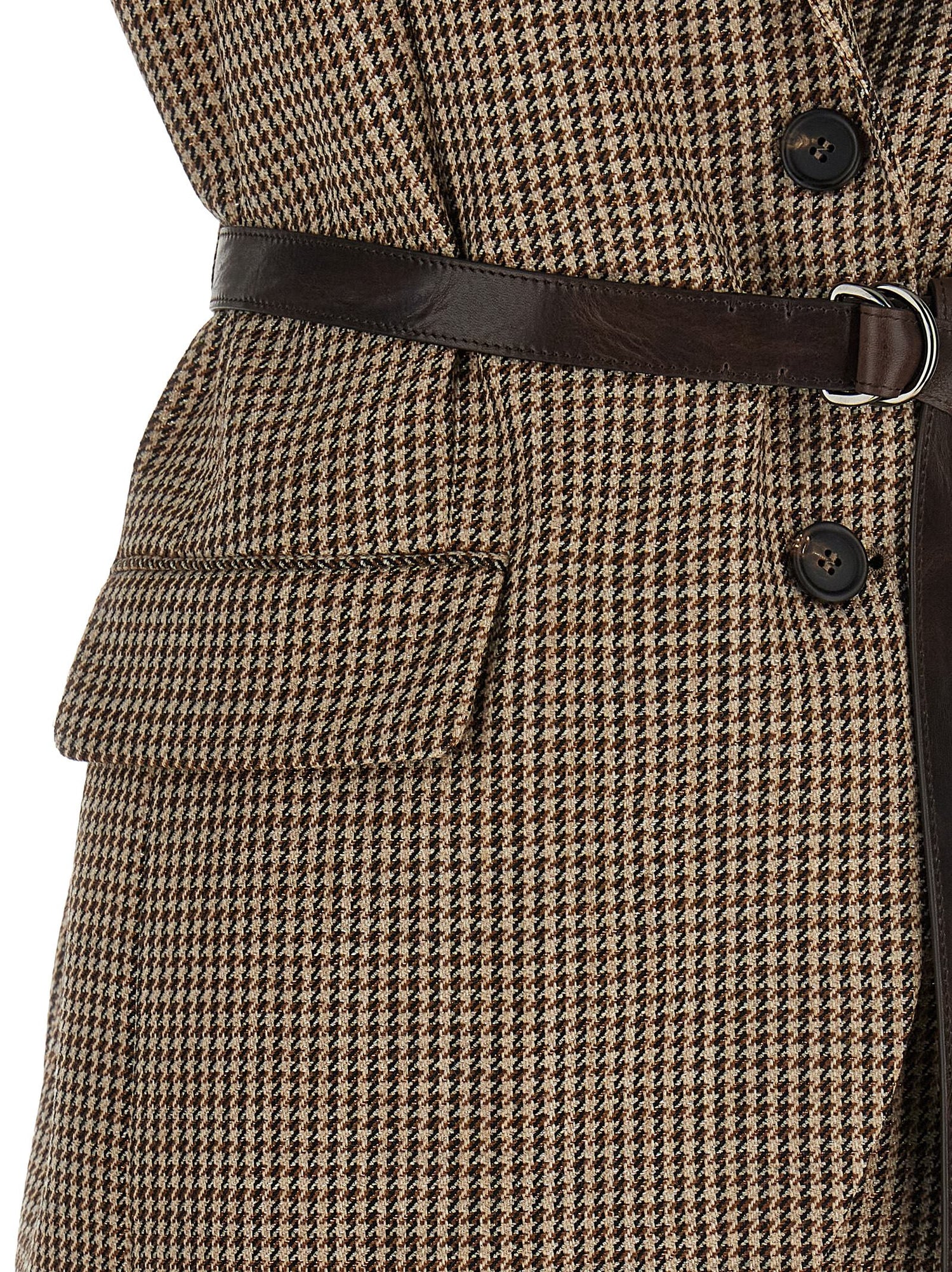 Brunello Cucinelli Belted Vest Beige