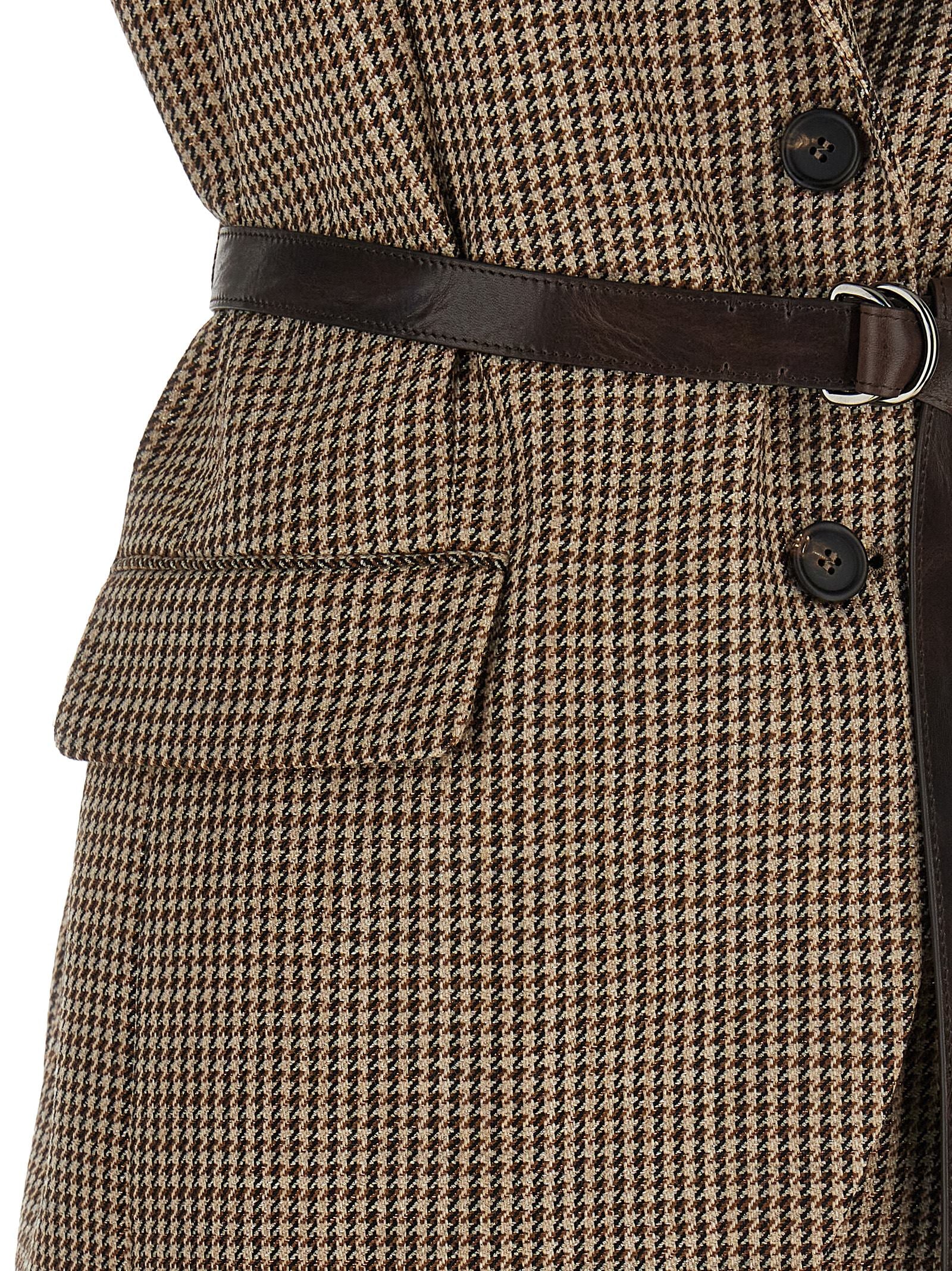 Brunello Cucinelli Belted Vest Beige