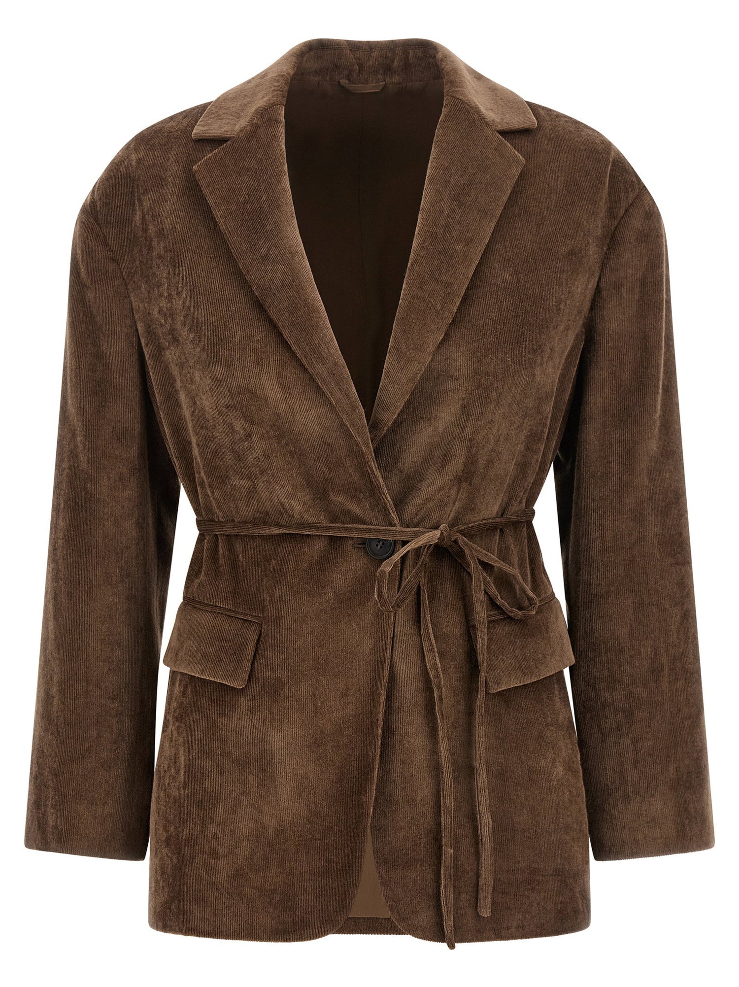 Brunello Cucinelli Velvet Blazer Brown