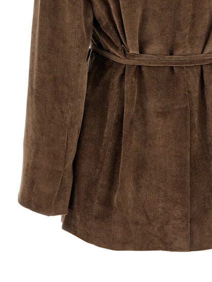 Brunello Cucinelli Velvet Blazer Brown