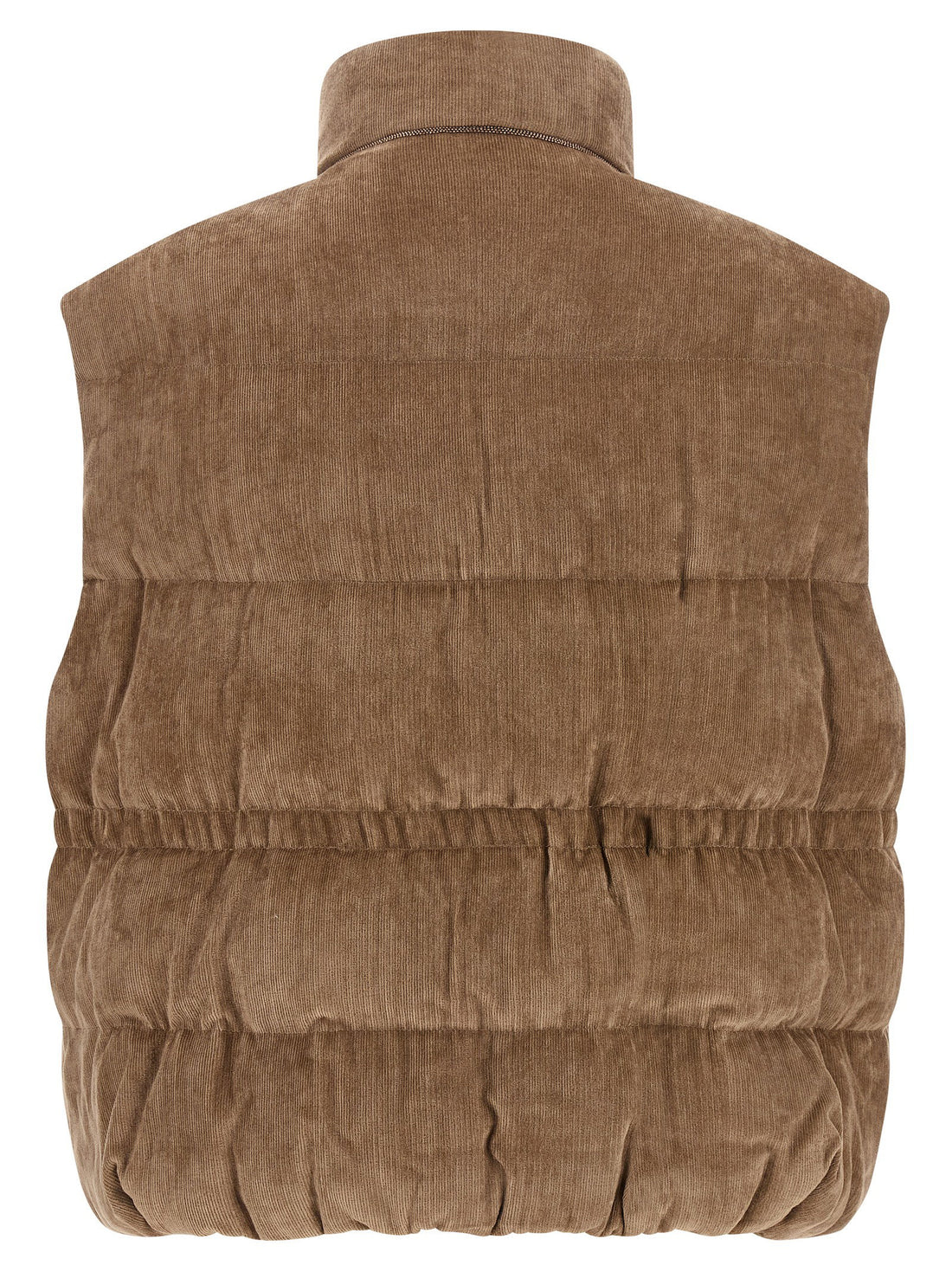 Brunello Cucinelli Corduroy Waistcoat Beige