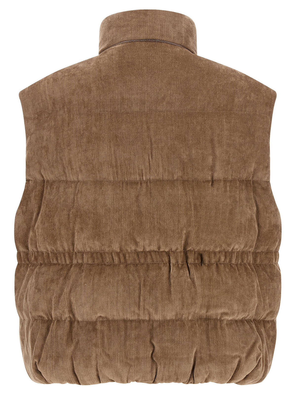 Brunello Cucinelli Corduroy Waistcoat Beige