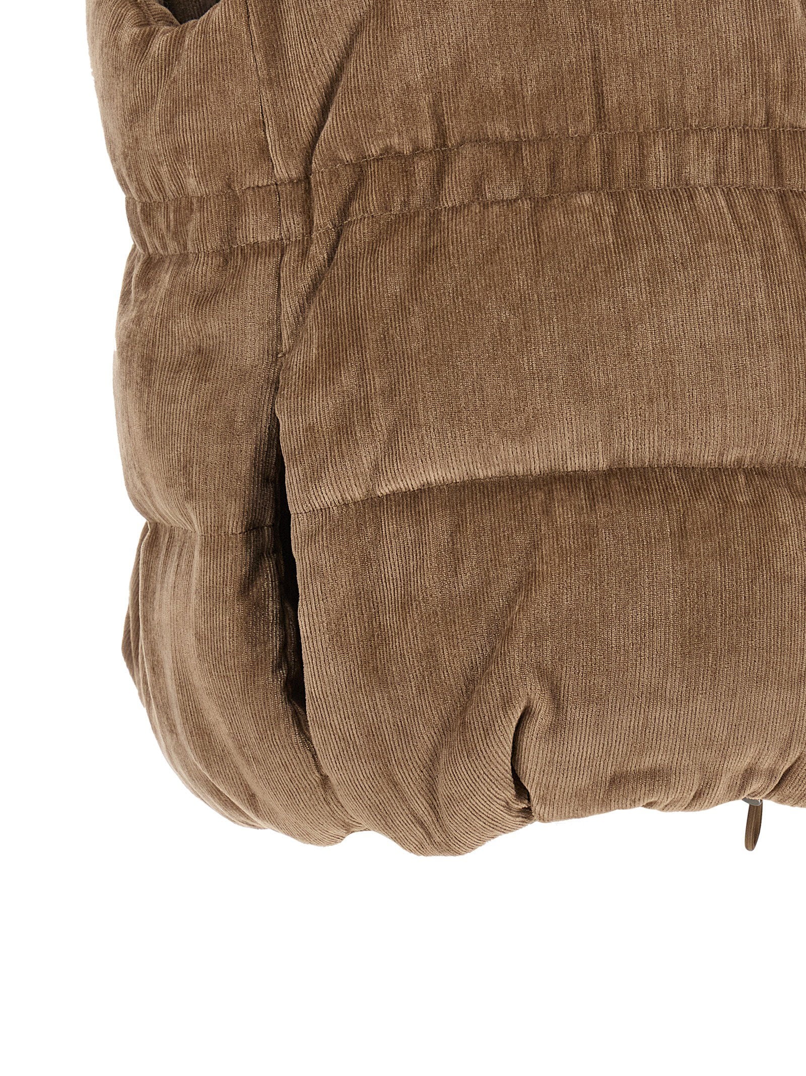 Brunello Cucinelli Corduroy Waistcoat Beige