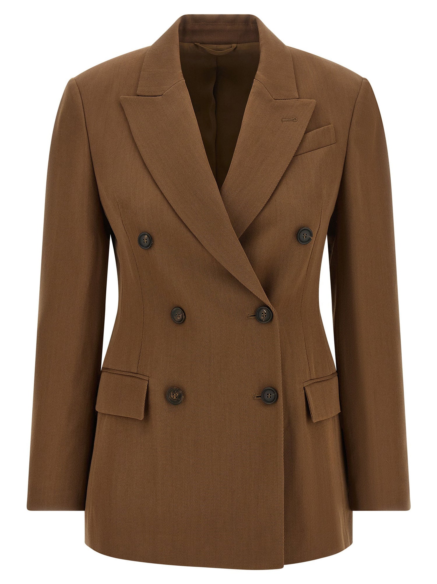 Brunello Cucinelli Double-breasted Blazer Brown