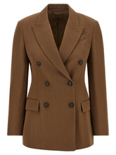 Brunello Cucinelli Double-breasted Blazer Brown