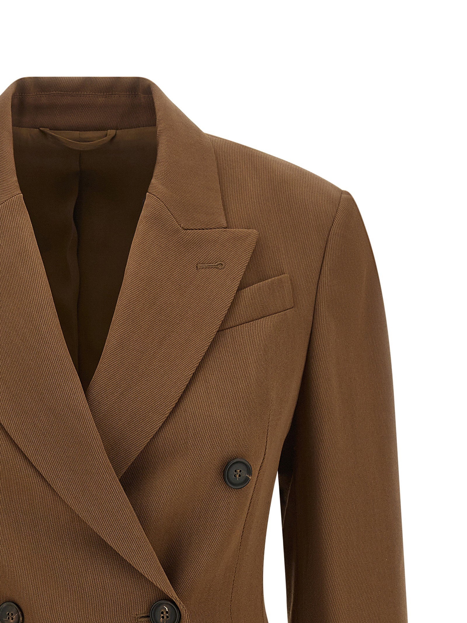 Brunello Cucinelli Double-breasted Blazer Brown