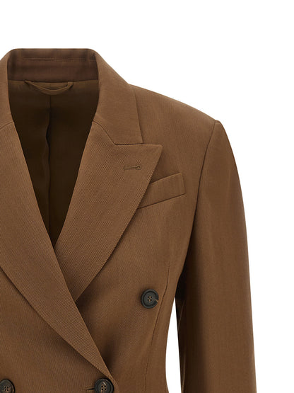 Brunello Cucinelli Double-breasted Blazer Brown
