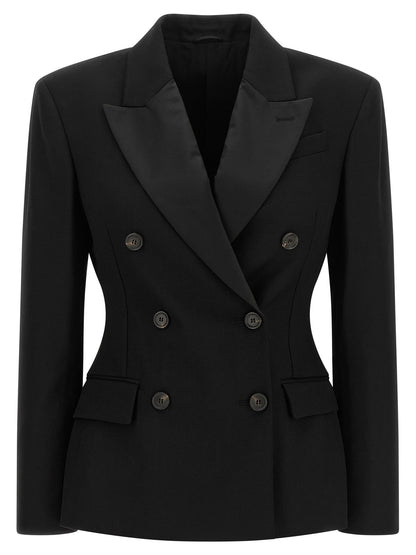 Brunello Cucinelli Double-breasted Blazer Black  